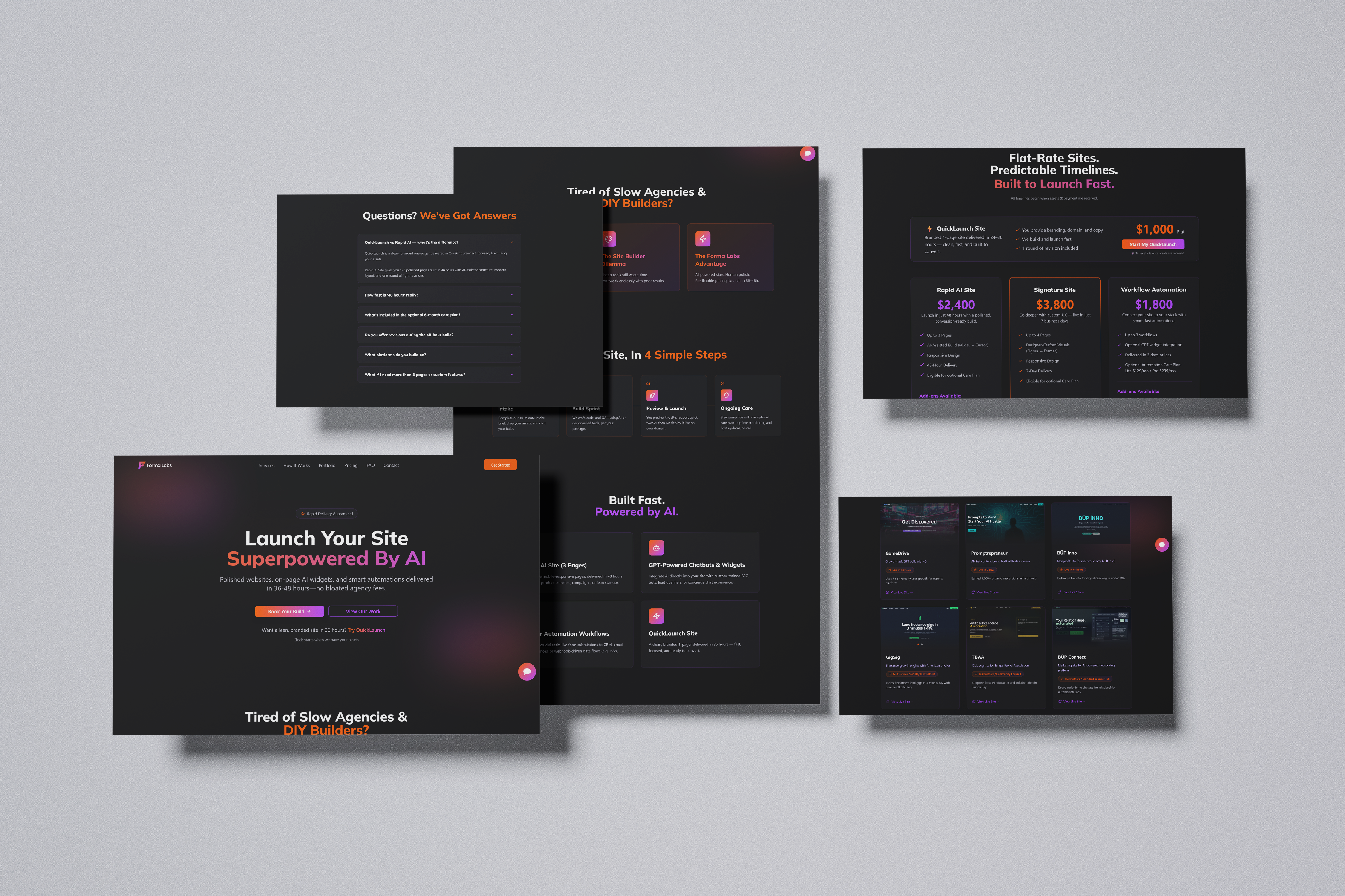 Forma Labs Website Mockup